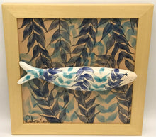 Carregar imagem no visualizador da galeria, Sardinha, Pintura, Azulejo, Decoração, Folhas, Azul, Algas, Quadro de Sardinha, azulejo de cerâmica, sardinha portuguesa, Tradicional Português,