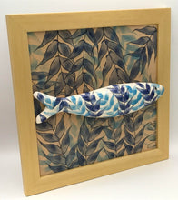 Carregar imagem no visualizador da galeria, Sardinha, Pintura, Azulejo, Decoração, Folhas, Azul, Algas, Quadro de Sardinha, azulejo de cerâmica, sardinha portuguesa, Tradicional Português,