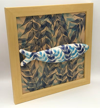 Carregar imagem no visualizador da galeria, Sardinha, Pintura, Azulejo, Decoração, Folhas, Azul, Algas, Quadro de Sardinha, azulejo de cerâmica, sardinha portuguesa, Tradicional Português,