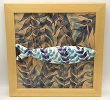 Carregar imagem no visualizador da galeria, Sardinha, Pintura, Azulejo, Decoração, Folhas, Azul, Algas, Quadro de Sardinha, azulejo de cerâmica, sardinha portuguesa, Tradicional Português,