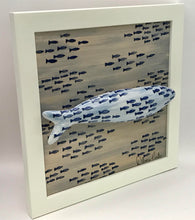 Carregar imagem no visualizador da galeria, Sardinha, Pintura, Azulejo, Decoração, cadurme, peixinhos, Azul, fundo do mar, Quadro de Sardinha, azulejo de cerâmica, sardinha portuguesa, Tradicional Português,