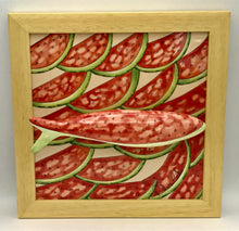 Carregar imagem no visualizador da galeria, Sardinha, Pintura, Azulejo, Decoração, Melancia, Vermelho, Pop, Moderno, Quadro de Sardinha, Azulejo de Cerâmica, Sardinha Portuguesa, Tradicional Português,