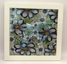 Carregar imagem no visualizador da galeria, Andorinha, Pintura, Azulejo, Decoração, flores azuis, azul, quadro de andorinha, arte, pintura em azulejo (cópia)