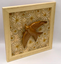 Carregar imagem no visualizador da galeria, Andorinha, Pintura, Azulejo, Decoração, flores, amarelo, girassois, quadro de andorinha, arte, pintura em azulejo