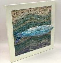 Carregar imagem no visualizador da galeria, Sardinha, Pintura, Azulejo, Decoração, peixinhos, Azul, fundo do mar, Quadro de Sardinha, azulejo de cerâmica, sardinha portuguesa, Tradicional Português,
