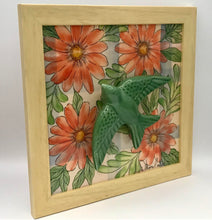 Carregar imagem no visualizador da galeria, Andorinha, Pintura, Azulejo, Decoração, floral, pintura em azulejo, andorinha portuguesa, pintura em cerâmica, quadro de andorinha, quadro,