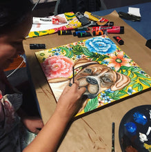 Carregar imagem no visualizador da galeria, Quadro com Pintura do Cachorro, Cachorro Boxer, Quadro em Tela, Impressão em Tela, Decoração, Pintura Pet, Pintura de Cachorro, Boxer, POP,