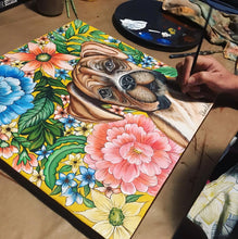 Carregar imagem no visualizador da galeria, Quadro com Pintura do Cachorro, Cachorro Boxer, Quadro em Tela, Impressão em Tela, Decoração, Pintura Pet, Pintura de Cachorro, Boxer, POP,