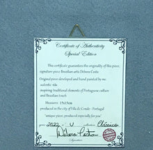 Carregar imagem no visualizador da galeria, Azulejo 15cm, pintado à mão, Azulejo clássico, quadro decorativo, para penduarar, art em azulejo, cerâmica