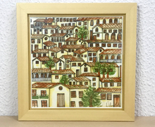 Carregar imagem no visualizador da galeria, Ilustração Naif, Arte Naif, Pintura de Casinhas, Quadro Decorativo, Reprodução Original, Edição Limitada, Giclée, Photo Papel