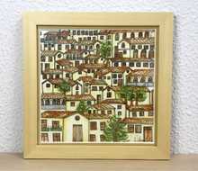 Carregar imagem no visualizador da galeria, Ilustração Naif, Arte Naif, Pintura de Casinhas, Quadro Decorativo, Reprodução Original, Edição Limitada, Giclée, Photo Papel