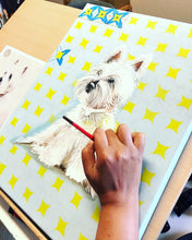 Carregar imagem no visualizador da galeria, Quadro com Pintura de Cachorro, Cachorro West, Quadro, Tela, Impressão em Tela, Animal de Estimação, Pintura Pet, Arte, Pop, Décor, Dog, Cão