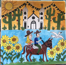 Carregar imagem no visualizador da galeria, Prato de Cerâmica tema Cordel