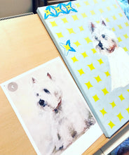 Carregar imagem no visualizador da galeria, Quadro com Pintura de Cachorro, Cachorro West, Quadro, Tela, Impressão em Tela, Animal de Estimação, Pintura Pet, Arte, Pop, Décor, Dog, Cão