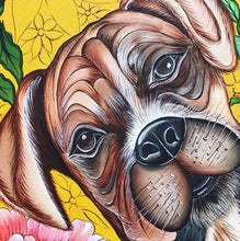 Carregar imagem no visualizador da galeria, Quadro com Pintura do Cachorro, Cachorro Boxer, Quadro em Tela, Impressão em Tela, Decoração, Pintura Pet, Pintura de Cachorro, Boxer, POP,