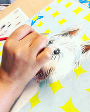 Carregar imagem no visualizador da galeria, Quadro com Pintura de Cachorro, Cachorro West, Quadro, Tela, Impressão em Tela, Animal de Estimação, Pintura Pet, Arte, Pop, Décor, Dog, Cão