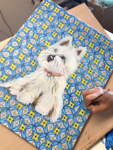 Carregar imagem no visualizador da galeria, Quadro com Pintura de Cachorro, Cachorro West, Quadro, Tela, Impressão em Tela, Animal de Estimação, Pintura Pet, Arte, Pop, Décor, Dog, Cão