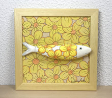 Carregar imagem no visualizador da galeria, Quadro Azulejo Sardinha, Margaridas - 24x24cm
