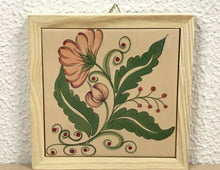 Carregar imagem no visualizador da galeria, Quadro de azulejo Clássico, pintado á mão, com moldura de madeira