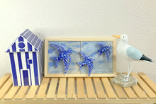 Carregar imagem no visualizador da galeria, Quadro Azulejos- Céu de Andorinhas - 18x33x5cm