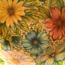 Carregar imagem no visualizador da galeria, Tigela Grande de cerâmica pintada à mão - Floral