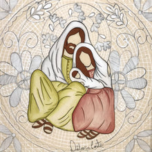 Carregar imagem no visualizador da galeria, Presépio de cerâmica, Quadro de presépio, azulejo pintado á mão, pintura de presépio, painel de azulejo, religioso, arte em azulejo, Natal