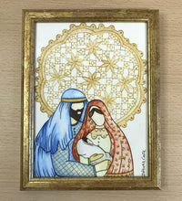 Carregar imagem no visualizador da galeria, Quadro presépio/Sagrada família/Quadro religioso/Decoração de Natal/Impresão de presépio/Ilustração/reprodução/Impresão em papel Fine Art