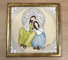 Carregar imagem no visualizador da galeria, Quadro presépio/Sagrada família/Quadro religioso/Decoração de Natal/Impresão de presépio/Ilustração/reprodução/Impresão em papel Fine Art