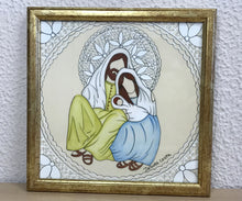 Carregar imagem no visualizador da galeria, Quadro presépio/Sagrada família/Quadro religioso/Decoração de Natal/Impresão de presépio/Ilustração/reprodução/Impresão em papel Fine Art