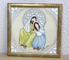 Carregar imagem no visualizador da galeria, Quadro presépio/Sagrada família/Quadro religioso/Decoração de Natal/Impresão de presépio/Ilustração/reprodução/Impresão em papel Fine Art