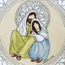 Carregar imagem no visualizador da galeria, Quadro presépio/Sagrada família/Quadro religioso/Decoração de Natal/Impresão de presépio/Ilustração/reprodução/Impresão em papel Fine Art