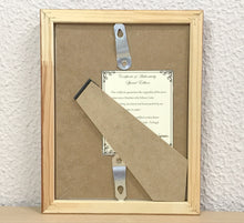 Carregar imagem no visualizador da galeria, Quadro pintado à mão em aquarela, pintura em papel, aguarela, quadro com moldura, presépio, pintura de presépio de Natal, religioso