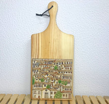 Carregar imagem no visualizador da galeria, Tábua de Madeira com Azulejo 50x22cm - Naif