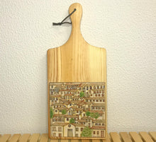 Carregar imagem no visualizador da galeria, Tábua de Madeira com Azulejo 50x22cm - Naif