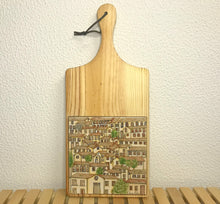 Carregar imagem no visualizador da galeria, Tábua de Madeira com Azulejo 50x22cm - Naif