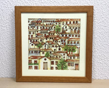 Carregar imagem no visualizador da galeria, Ilustração Naif, Arte Naif, Pintura de Casinhas, Quadro Decorativo, Reprodução Original, Edição Limitada, Número de série, Fineart, Giclée