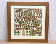 Carregar imagem no visualizador da galeria, Ilustração Naif, Arte Naif, Pintura de Casinhas, Quadro Decorativo, Reprodução Original, Edição Limitada, Número de série, Fineart, Giclée