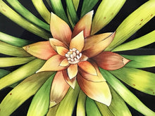 Carregar imagem no visualizador da galeria, Ilustração Bromélia, Planta Tropical, Floresta, Quadro, Decoração, Reprodução Original, Edição Limitada, Número de série, Fineart, Giclée