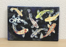 Carregar imagem no visualizador da galeria, Quadro com Pintura de Carpas, Tela impressa de Carpas, Quadro em Tela, Impressão em Tela, Arte, Natureza, Carpas