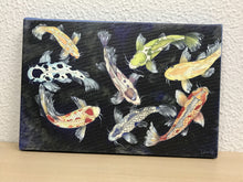 Carregar imagem no visualizador da galeria, Quadro com Pintura de Carpas, Tela impressa de Carpas, Quadro em Tela, Impressão em Tela, Arte, Natureza, Carpas