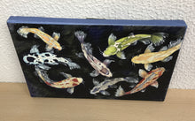 Carregar imagem no visualizador da galeria, Quadro com Pintura de Carpas, Tela impressa de Carpas, Quadro em Tela, Impressão em Tela, Arte, Natureza, Carpas