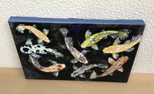 Carregar imagem no visualizador da galeria, Quadro com Pintura de Carpas, Tela impressa de Carpas, Quadro em Tela, Impressão em Tela, Arte, Natureza, Carpas