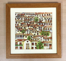 Carregar imagem no visualizador da galeria, Ilustração Naif, Arte Naif, Pintura de Casinhas, Quadro Decorativo, Reprodução Original, Edição Limitada, Número de série, Fineart, Giclée