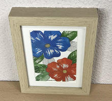 Carregar imagem no visualizador da galeria, Quadrinho Pintado á Mão em Aguarela, com Moldura, Pintura floral, Pequena Moldura, Arte Decorativa, Pintura em Papel, Aquarela, flores