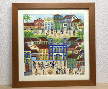 Carregar imagem no visualizador da galeria, Ilustração Naif, Arte Naif, Pintura de Casinhas, Quadro Decorativo, Reprodução Original, Edição Limitada, Número de série, Fineart, Giclée