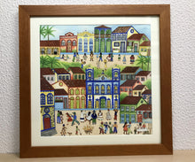 Carregar imagem no visualizador da galeria, Ilustração Naif, Arte Naif, Pintura de Casinhas, Quadro Decorativo, Reprodução Original, Edição Limitada, Número de série, Fineart, Giclée