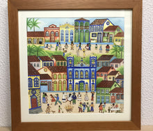 Carregar imagem no visualizador da galeria, Ilustração Naif, Arte Naif, Pintura de Casinhas, Quadro Decorativo, Reprodução Original, Edição Limitada, Número de série, Fineart, Giclée