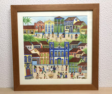 Carregar imagem no visualizador da galeria, Ilustração Naif, Arte Naif, Pintura de Casinhas, Quadro Decorativo, Reprodução Original, Edição Limitada, Número de série, Fineart, Giclée