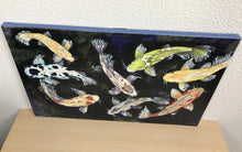 Carregar imagem no visualizador da galeria, Quadro com Pintura de Carpas, Tela impressa de Carpas, Quadro em Tela, Impressão em Tela, Arte, Natureza, Carpas