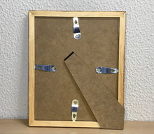 Carregar imagem no visualizador da galeria, Quadrinho pintado à mão em aguarela, com moldura, gato colorido, pequena moldura, arte decorativa, pintura em papel, pintura aquarela, pet